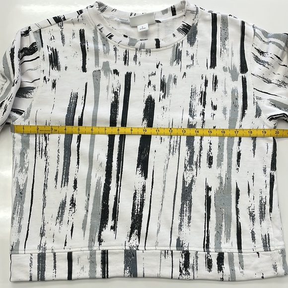 NWOT • Monki Crew Neck Terry Pullover in Paint Stroke Print. - Picture 9 of 14